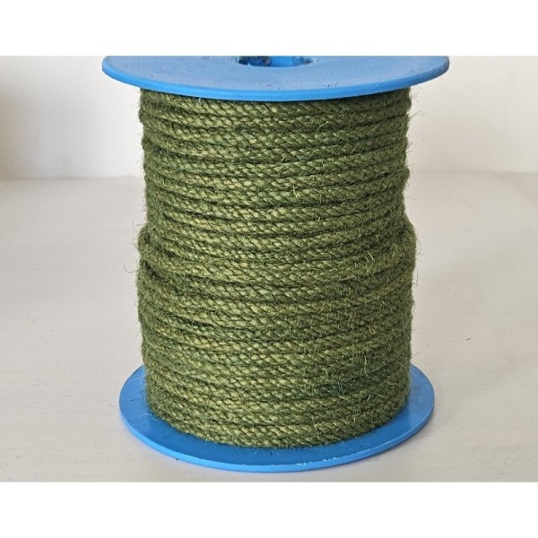 Yeşil renkli Jut Dekoratif Halatlar