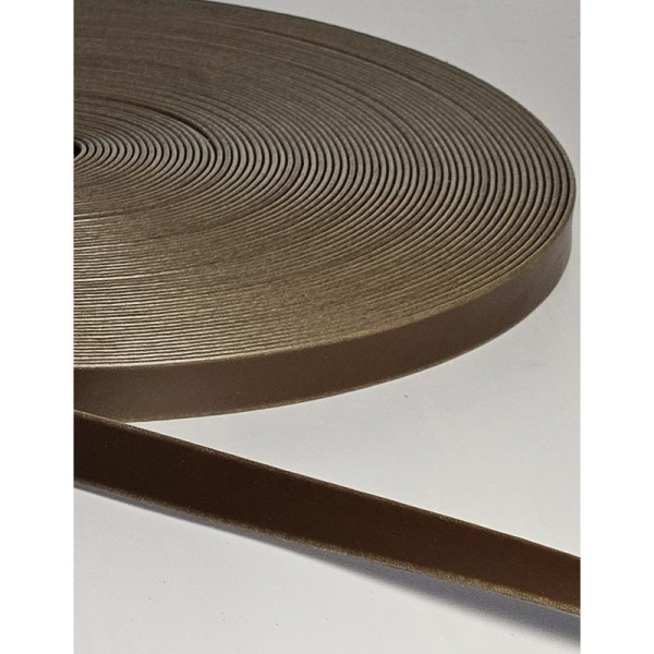 Deri Kolon Şeritler Düz Kahve