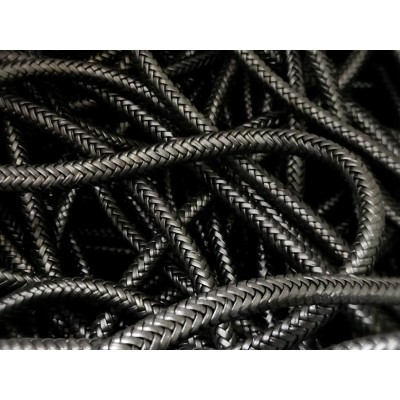 Siyah Deri 10mm Çanta kulpu Yuvarlak