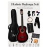 Virgo Desdemona CL-39RDS 4/4 Sap Ayarlı Klasik Gitar Full Set - Kırmızı