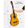 Virgo Desdemona CL-39OR 4/4 Sap Ayarlı Klasik Gitar Full Set - Sarı