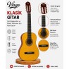 Virgo Desdemona CL-39OR 4/4 Sap Ayarlı Klasik Gitar Full Set - Sarı