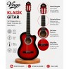 Virgo Desdemona CW-39RDS 4/4 Sap Ayarlı Klasik Gitar Full Set - Kırmızı