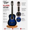 Virgo Desdemona CL-39BLS2 4/4 Sap Ayarlı Klasik Gitar Full Set - Mavi