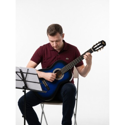 Virgo Desdemona CL-39BLS2 4/4 Sap Ayarlı Klasik Gitar Full Set - Mavi