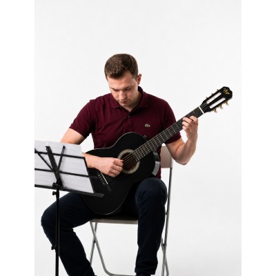 Virgo Desdemona CL-39BK 4/4 Sap Ayarlı Klasik Gitar Full Set - Siyah