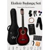 Virgo Desdemona CL-39RDS 4/4 Sap Ayarlı Klasik Gitar Full Set - Kırmızı