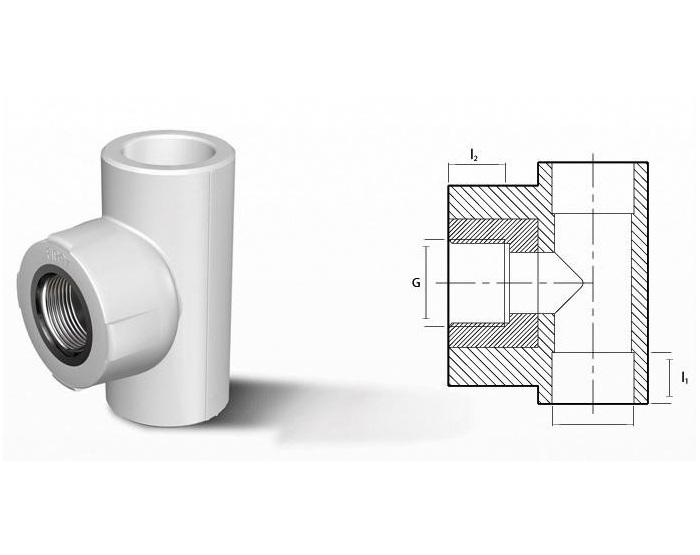 Резьба внутрення 3 4. Тройник полипропиленовый 25 Firat. Тройник 25 х 1/2