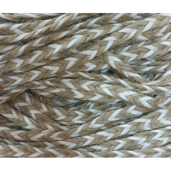 Jut Doğal Krem Saç Örgü Dekoratif çanta suple